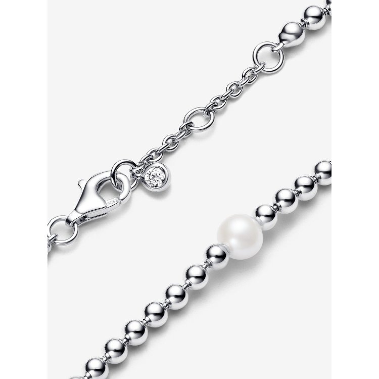 PANDORA TIMELESS Βραχιόλι με Eπεξεργασμένο, Kαλλιεργημένο Mαργαριτάρι του Γλυκού Νερού και Πέτρες