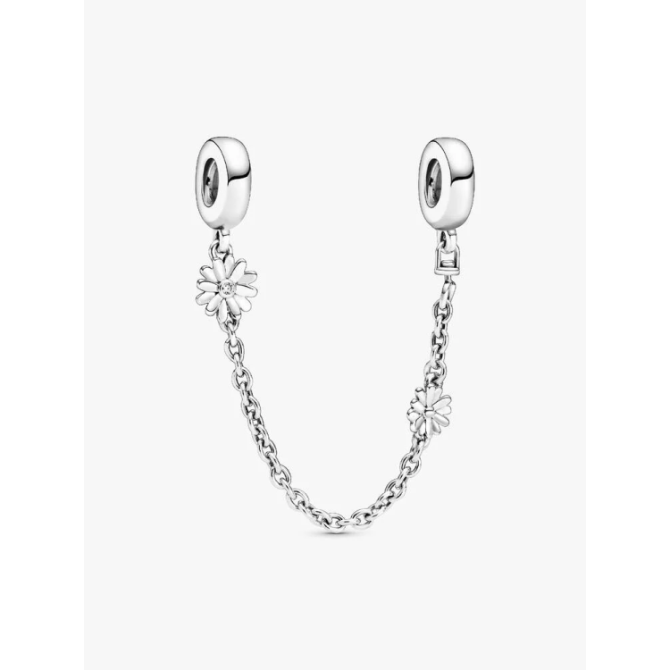 PANDORA MOMENTS Αλυσίδα Aσφαλείας με Mαργαρίτες