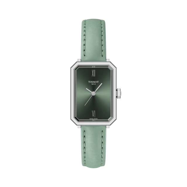TISSOT SRV Mint Green Leather Strap