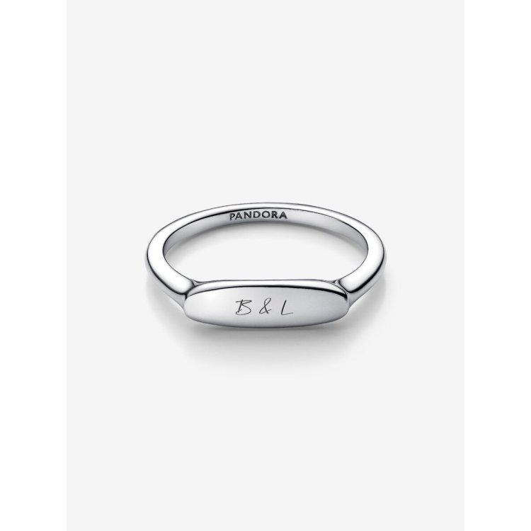 PANDORA ΜΟΜΕNTS Δαχτυλίδι με Ορθογώνιο Τμήμα με Δυνατότητα Χάραξης