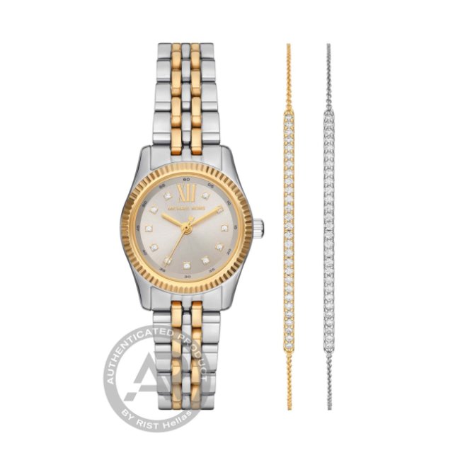 MICHAEL KORS LEXINGTON SET Two Tone Stainless Steel Bracelet 