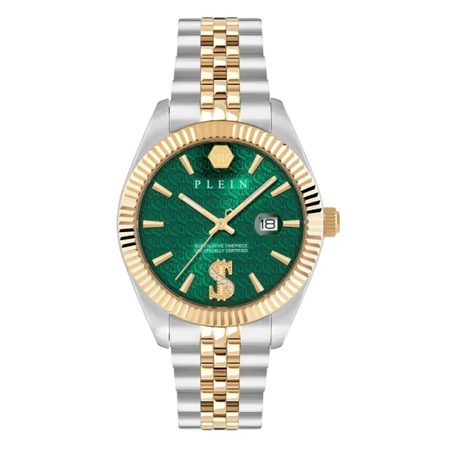 PHILIPP PLEIN Date Superlative Two Tone Stainless Steel Bracelet