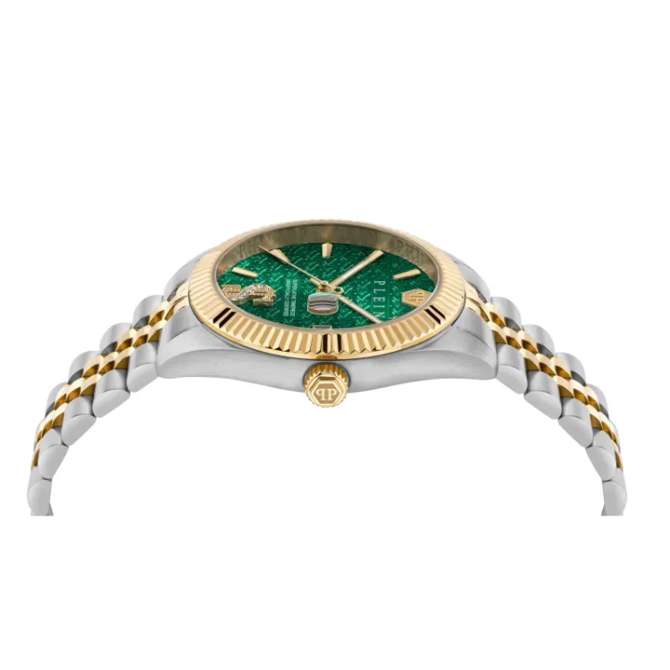 PHILIPP PLEIN Date Superlative Two Tone Stainless Steel Bracelet