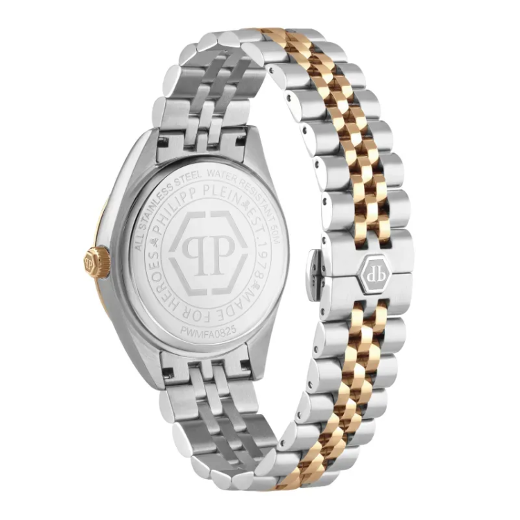 PHILIPP PLEIN Date Superlative Two Tone Stainless Steel Bracelet