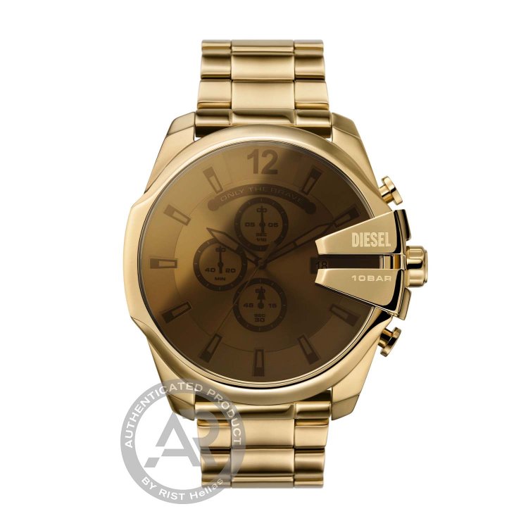 DIESEL Mega Chief Gold Stainless Steel Bracelet