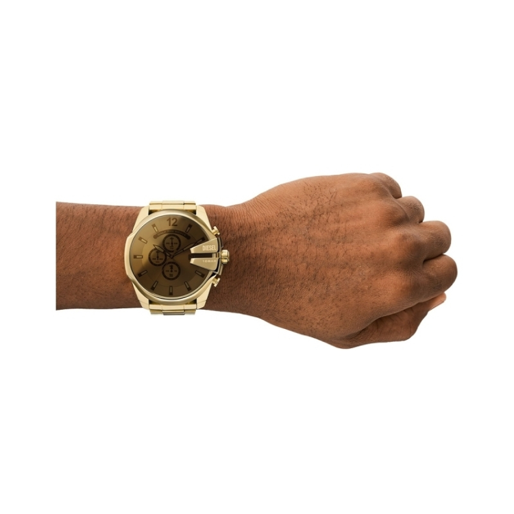 DIESEL Mega Chief Gold Stainless Steel Bracelet