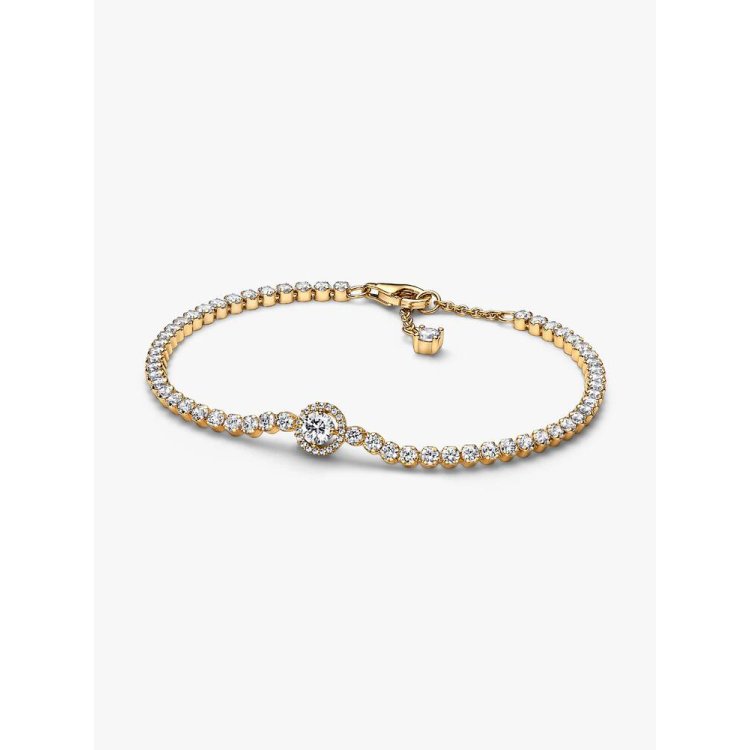 PANDORA ΜΟΜENTS Βραχιόλι Ριβιέρα Λαμπερή Πέτρα με Περίγραμμα