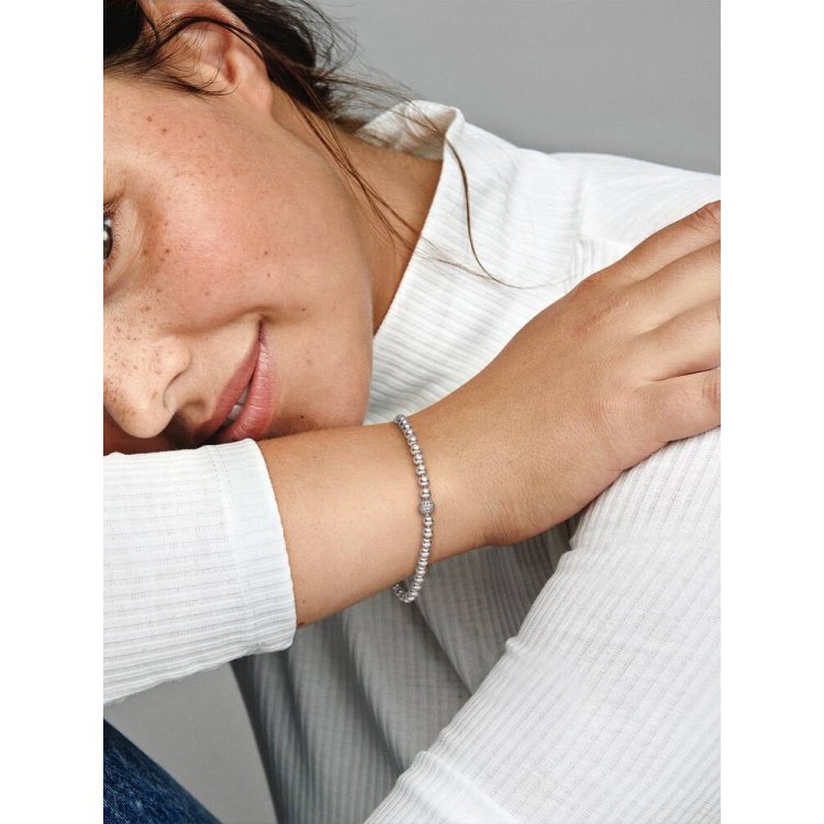 PANDORA MOMENTS Βραχιόλι με Πέρλες & Πέτρες Pavé