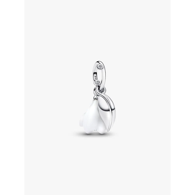 PANDORA MOMENTS Snowdrop Flower Dangle Charm