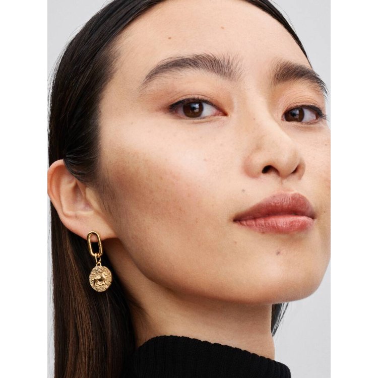 PANDORA MOMENTS Σύμβολο σε Στυλ Μενταγιόν με Λιοντάρι