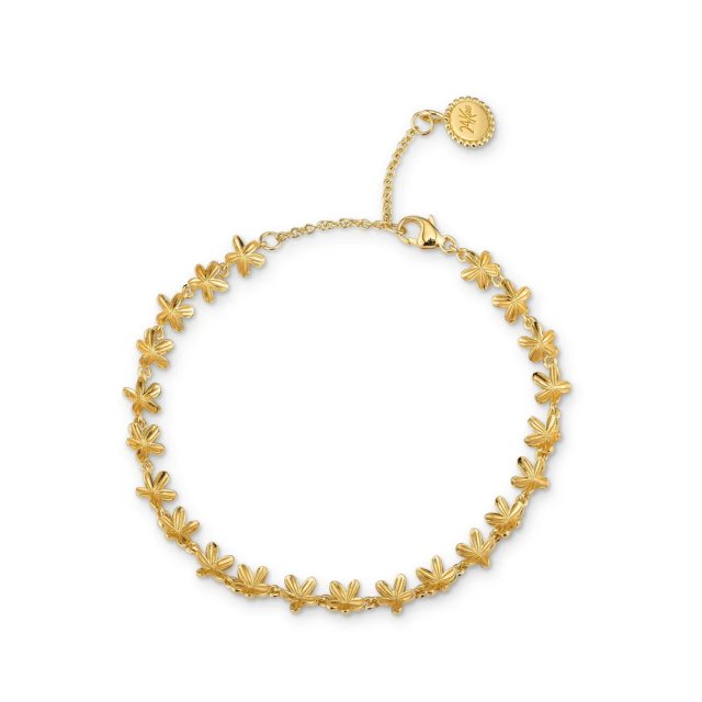 24KAE Bracelet with Flowers