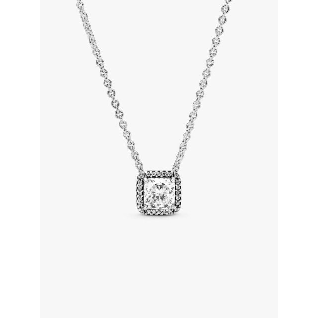 PANDORA TIMELESS Square Sparkle Halo Necklace