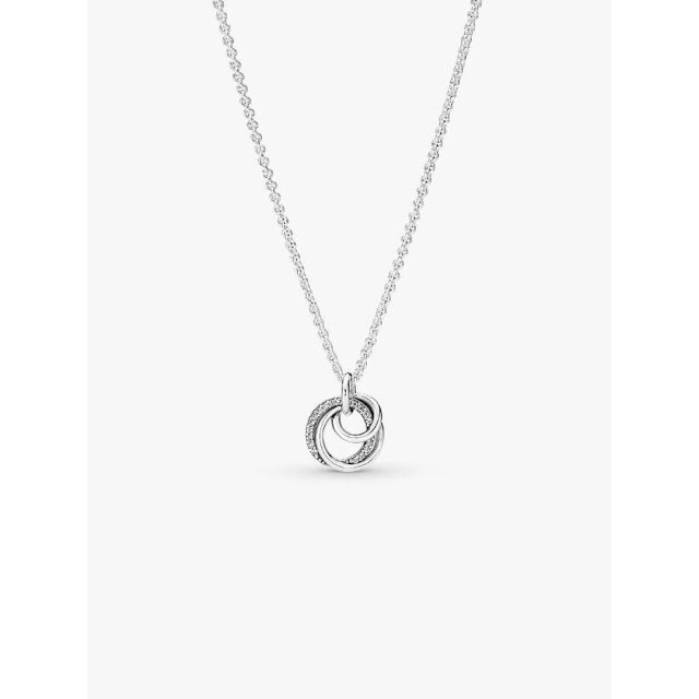 PANDORA MOMENTS Family Always Encircled Pendant Necklace