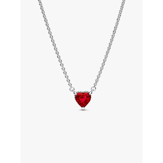 PANDORA ΤΙΜΕLESS Sparkling Heart Halo Pendant Collier Necklace