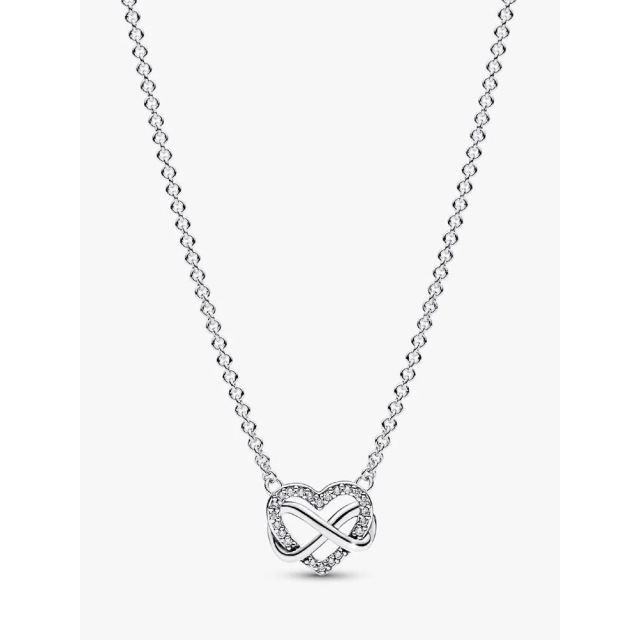PANDORA MOMENTS Sparkling Infinity Heart Collier Necklace