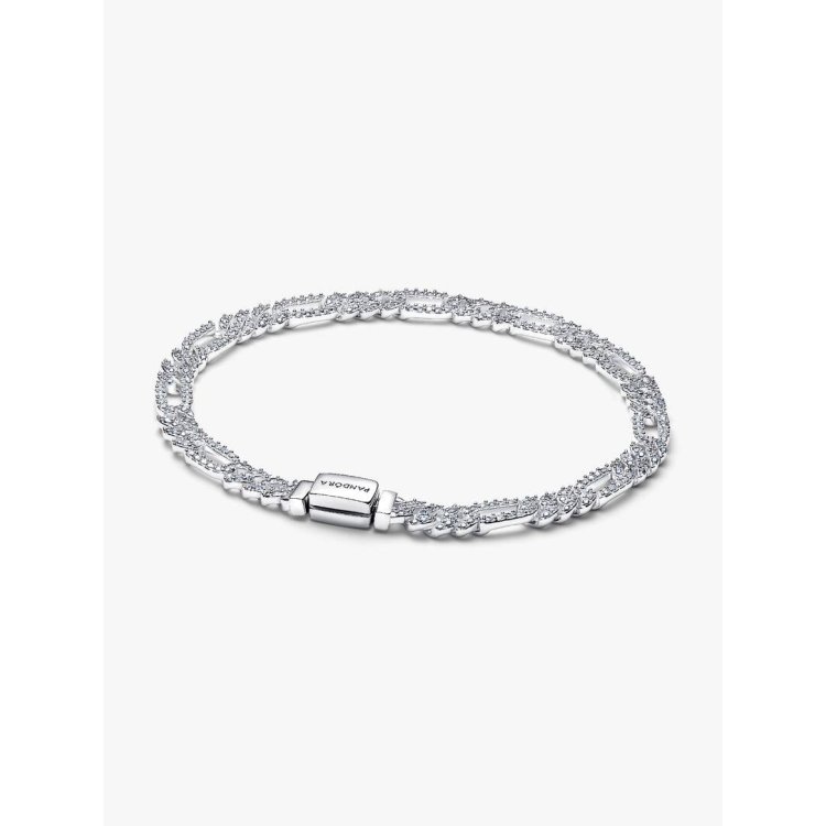 PANDORA TIMELESS Βραχιόλι με Xοντρή Aλυσίδα με Oβάλ Kρίκους