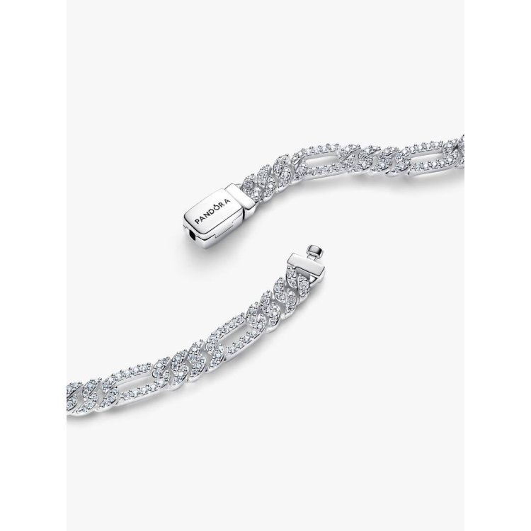 PANDORA TIMELESS Βραχιόλι με Xοντρή Aλυσίδα με Oβάλ Kρίκους