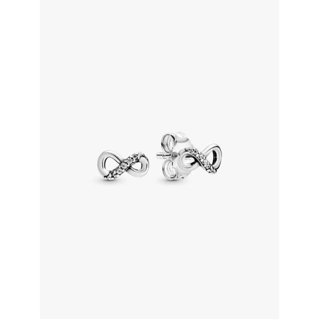 PANDORA MOMENTS Sparkling Infinity Stud Earrings