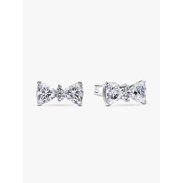 PANDORA ΤΙΜΕLESS Sparkling Bow Stud Earrings