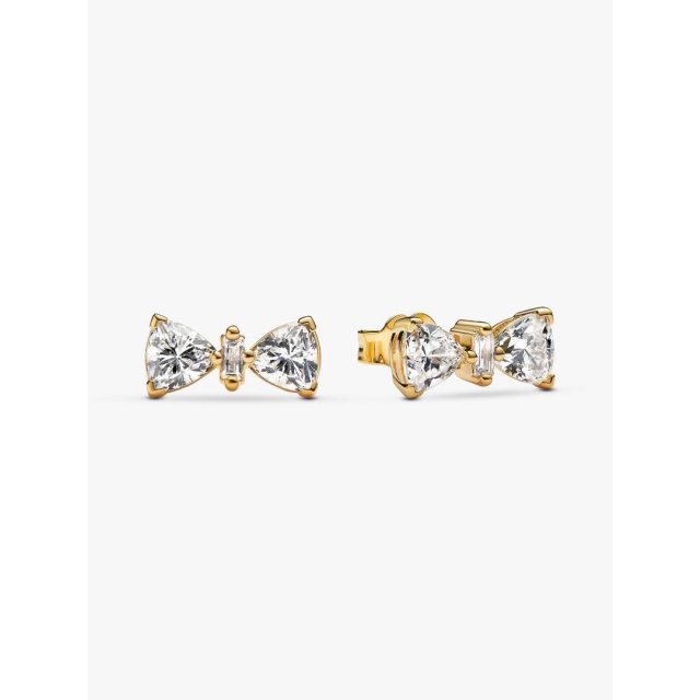 PANDORA ΤΙΜΕLESS Sparkling Bow Stud Earrings