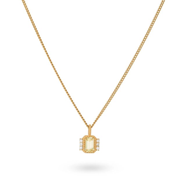 24KAE Necklace with Vintage Look Pendant