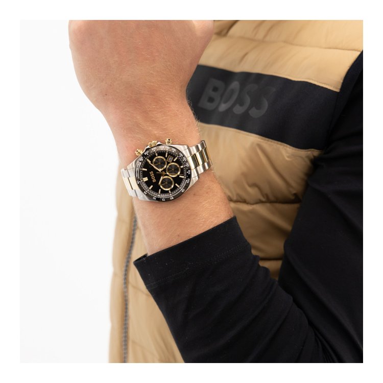 BOSS Hero Two Tone Stainless Steel Bracelet