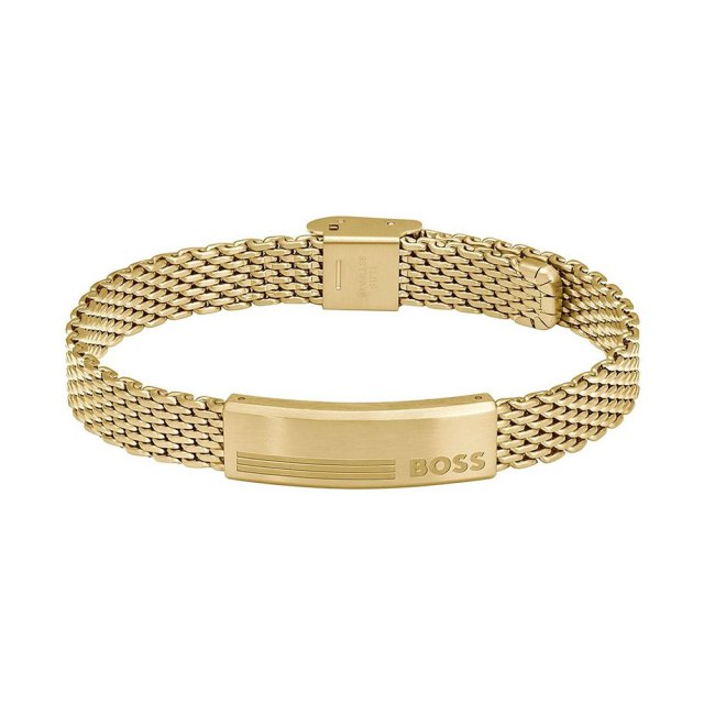 ΒOSS Gold Stainless Steel Bracelet