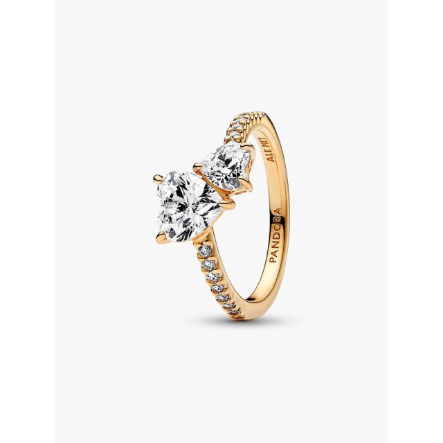 PANDORA TIMELESS Double Heart Sparkling Ring