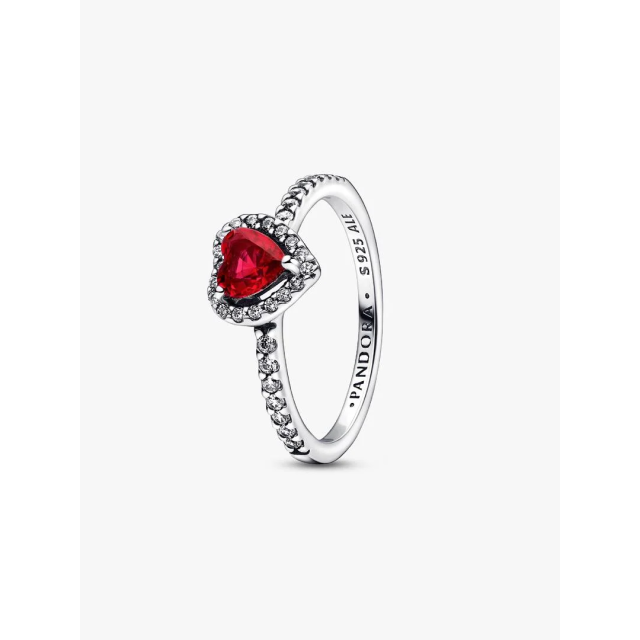 PANDORA TIMELESS Elevated Red Heart Ring