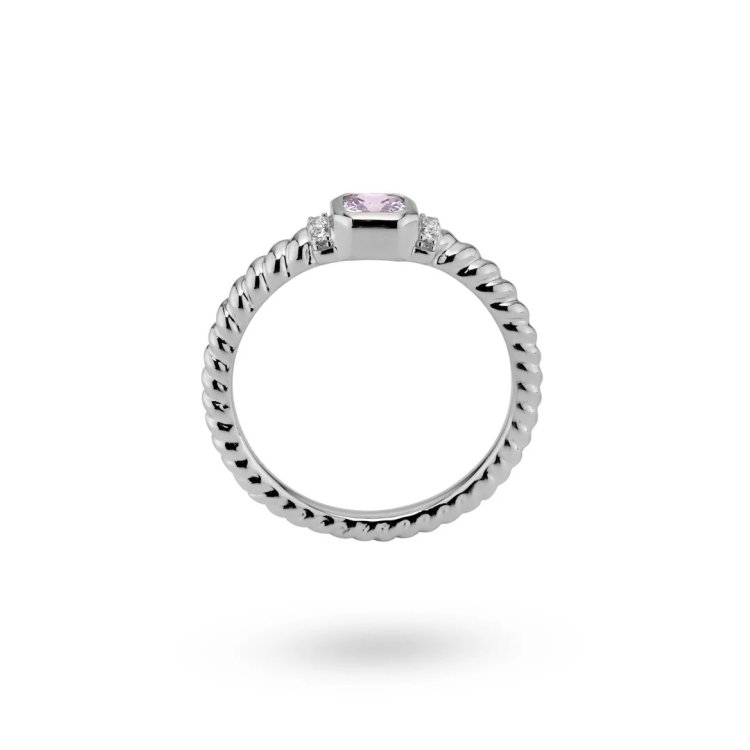 24KAE Ring with Colored Stones and Structure