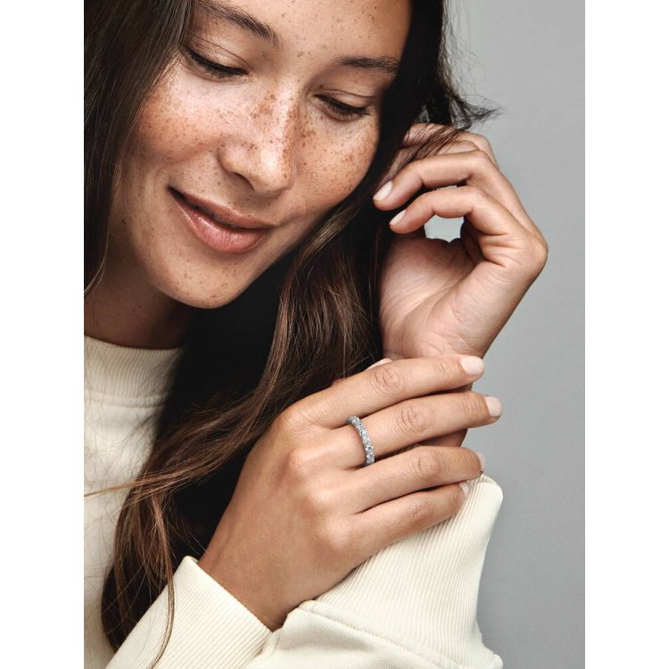 PANDORA MOMENTS Αστραφτερό Δαχτυλίδι Ριβιέρα Αιωνιότητα