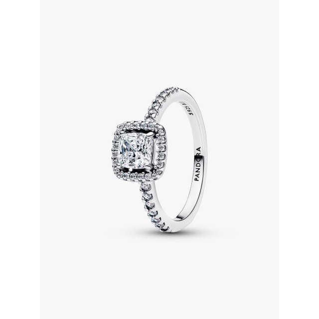 PANDORA TIMELESS Sparkling Square Halo Ring