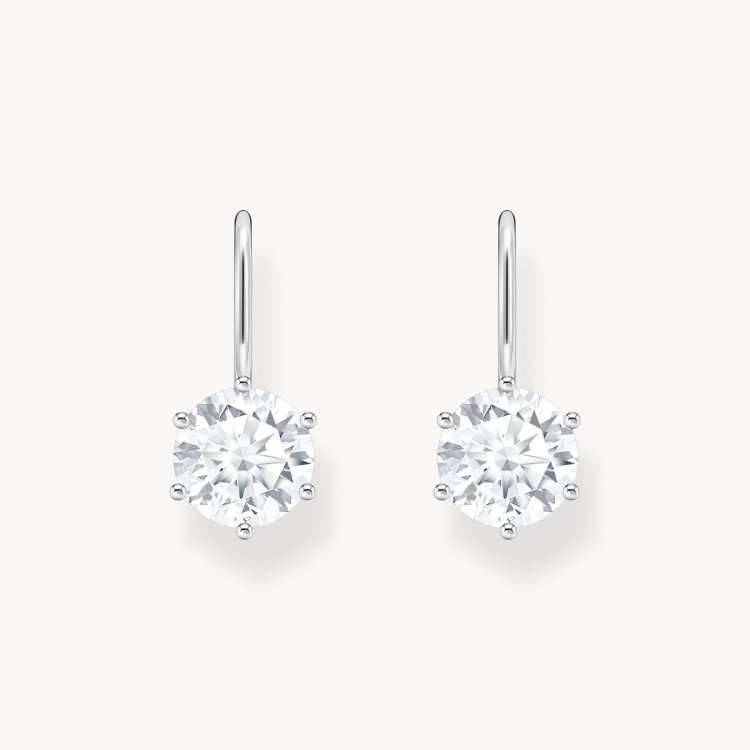 THOMAS SABO Silver Earrings with White Zirconia 
