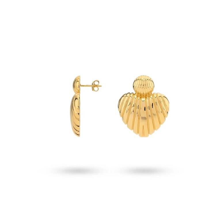 24KAE Heartshaped Statement Earrings