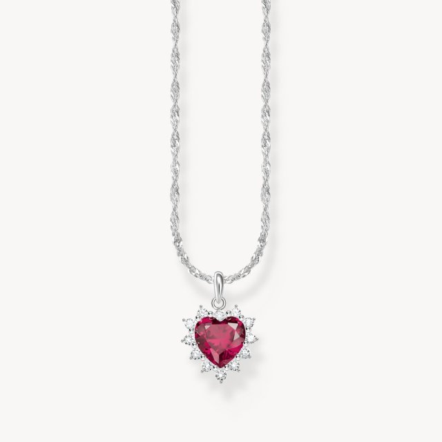 THOMAS SABO Silver Necklace with Heart Pendant Romance