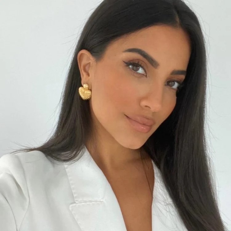 24KAE Heartshaped Statement Earrings