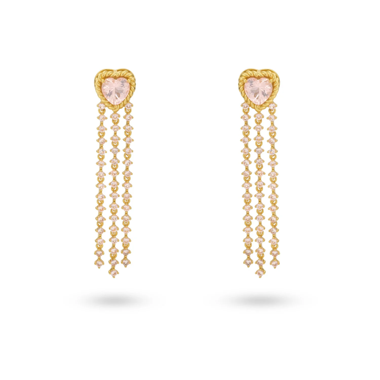 24KAE Je t’aime Earrings with Zircon