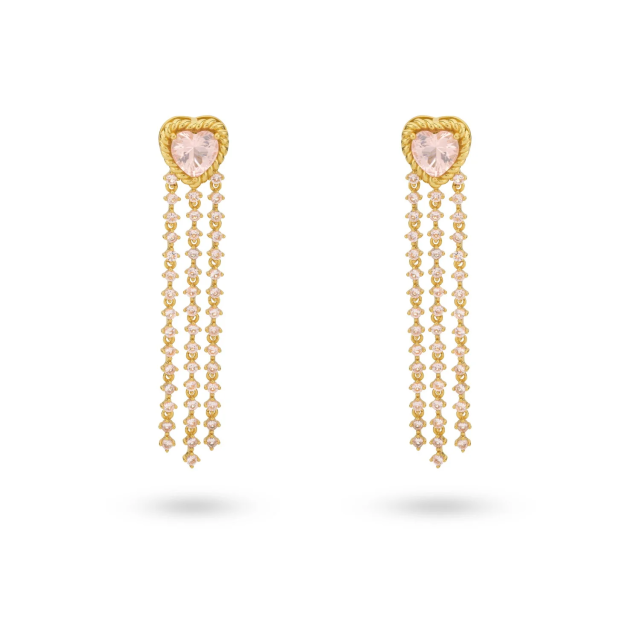 24KAE Je t’aime Earrings with Zircon