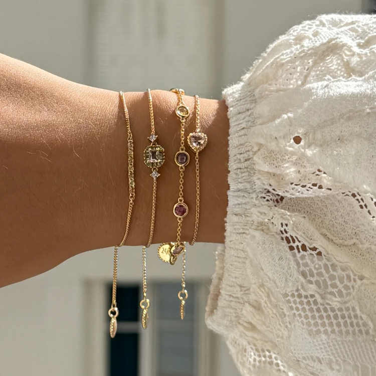 24KAE Je t’aime Bracelet with Zircon