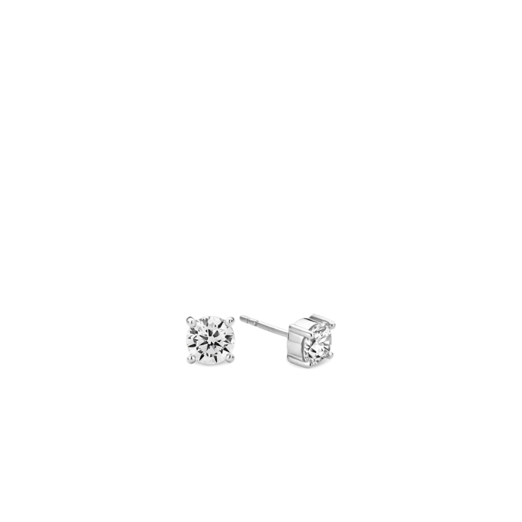 TI SENTO MILANO Solitaire Earrings with Zircon in Silver 925