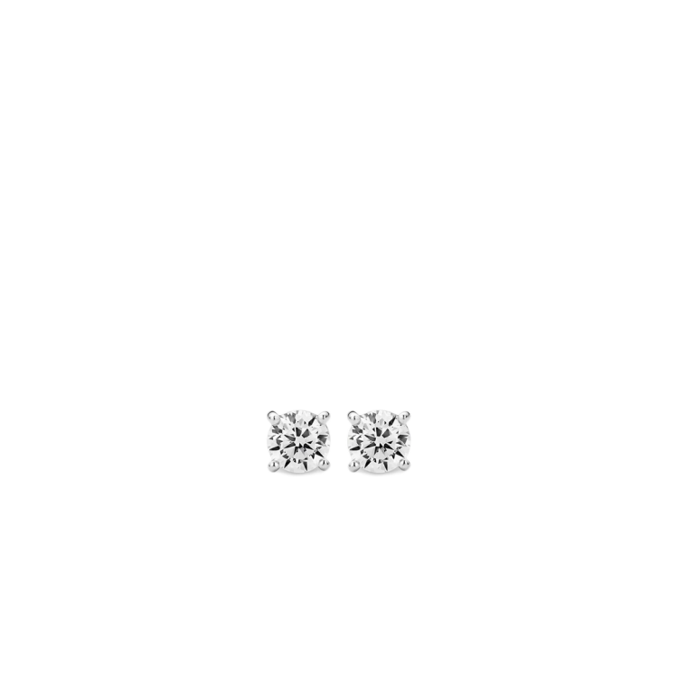 TI SENTO MILANO Solitaire Earrings with Zircon in Silver 925