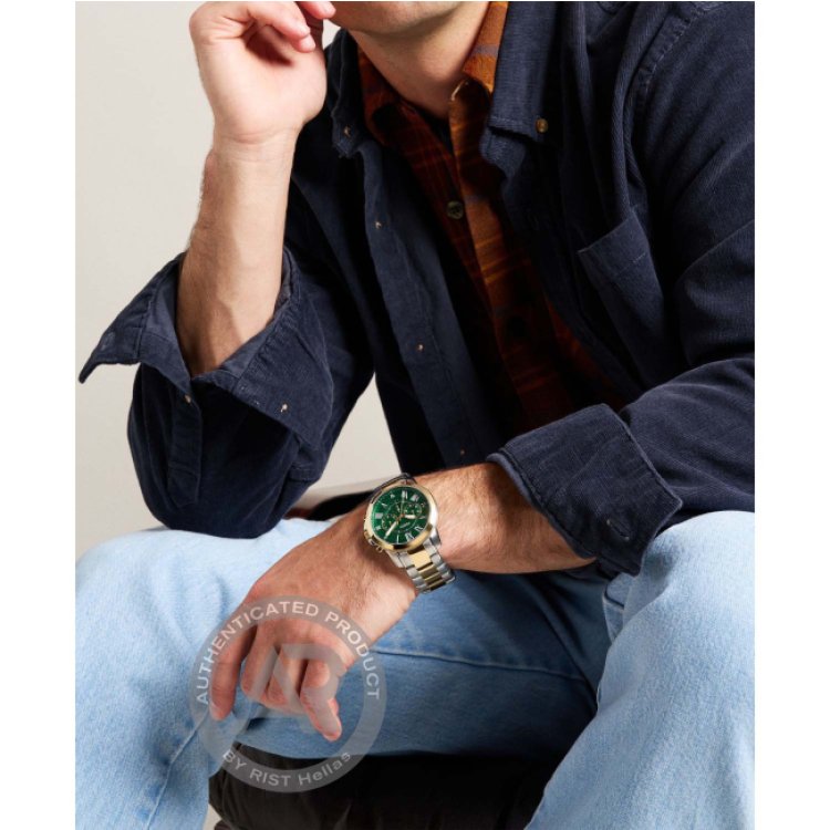 FOSSIL Grant Chronograph Two Tone Stainless Steel Bracelet