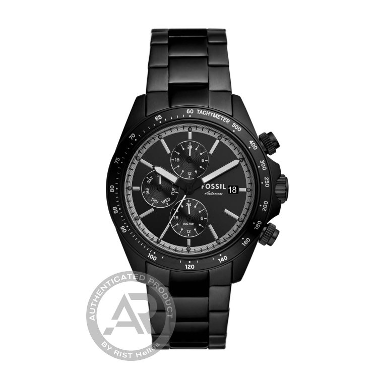 FOSSIL Autocross Black Stainless Steel Bracelet
