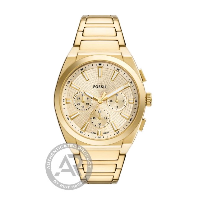 FOSSIL Everett Chronograph Gold Stainless Steel Bracelet