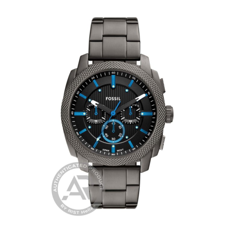 FOSSIL Machine Chronograph Black Stainless Steel Bracelet