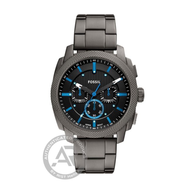 FOSSIL Machine Chronograph Black Stainless Steel Bracelet