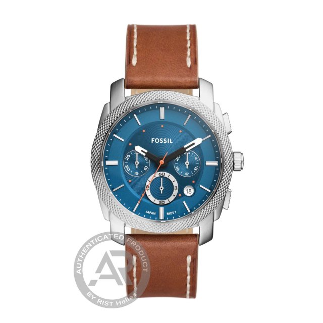 FOSSIL Machine Brown Leather Strap