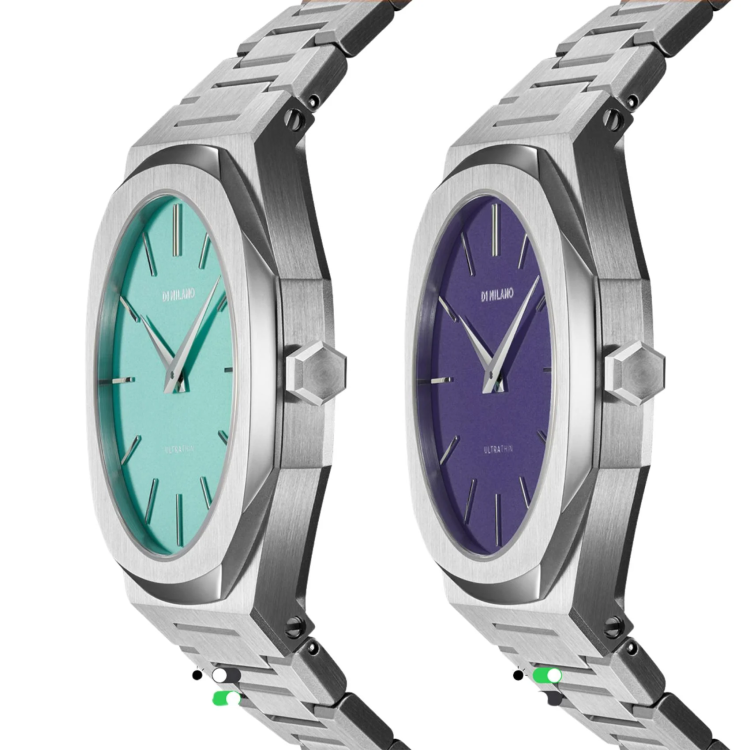 D1 MILANO ULTRA THIN 40MM DUAL TONE Stainless Steel Bracelet 