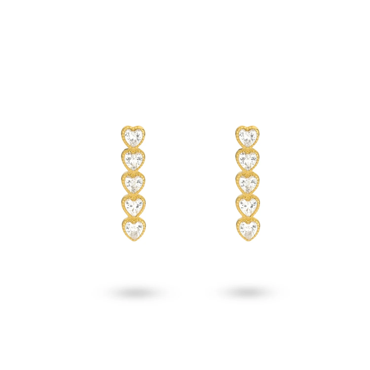 24KAE Little Love Earrings