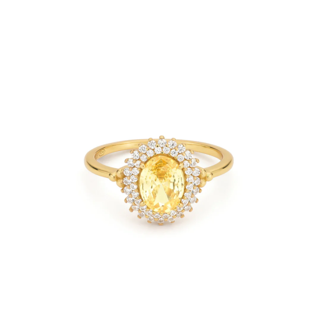 24KAE Lumiere Ring with Zircon